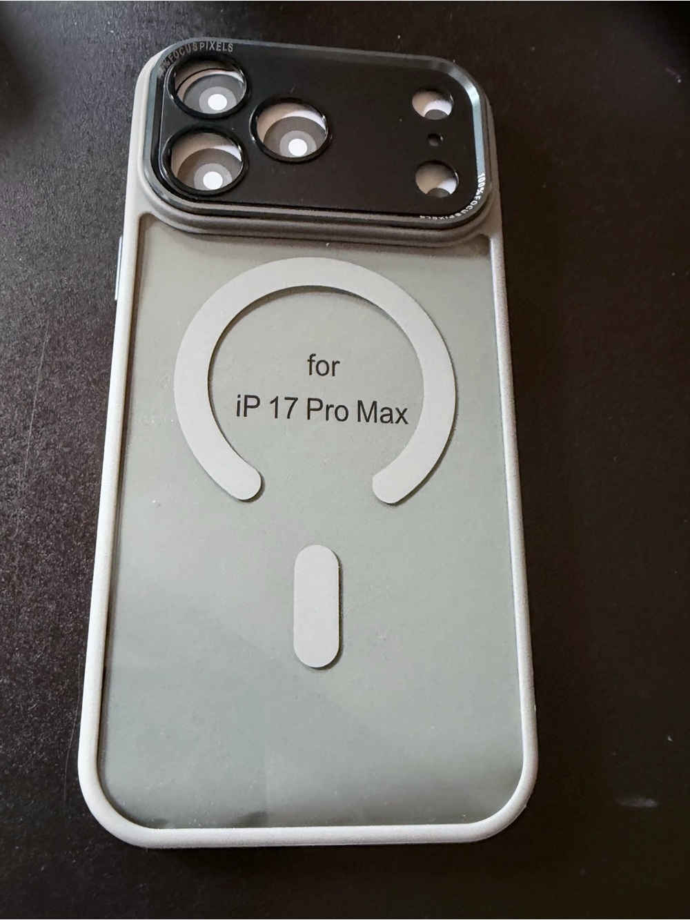 NWT IPHONE 17 PRO MAX Clear MagSafe-Compatible iP 17 Pro Max Case in Light Gray